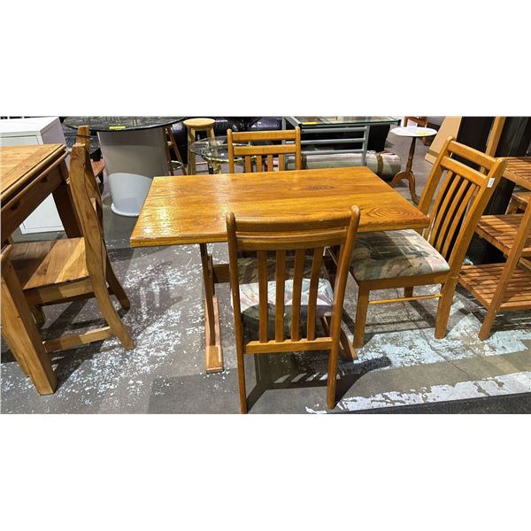 DINING TABLE (42" X 26" X 28") WITH 3 DINING CHAIRS