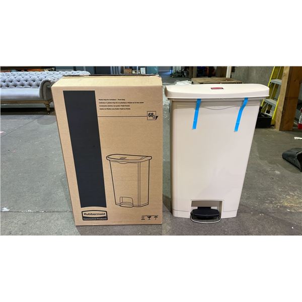 *NEW IN BOX* RUBBERMAID SLIM JIM 68L PLASTIC STEP-ON CONTAINER
