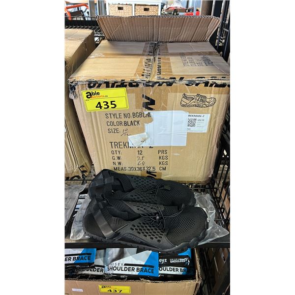 *NEW IN BOX* (12) PAIRS OF TREKMAN-2 MEN'S SIZE 10 WATER SHOES