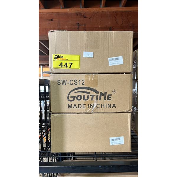 *NEW IN BOX* (3) GOUTIME CAKE DECORATING TURNTABLE WITH SPATULA, OFFSET SPATULA & ICING BAG W/ TIPS