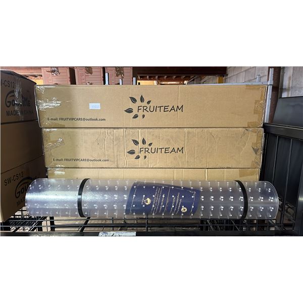 *NEW IN BOX* (3) FRUITEAM CARPET CHAIR MATS