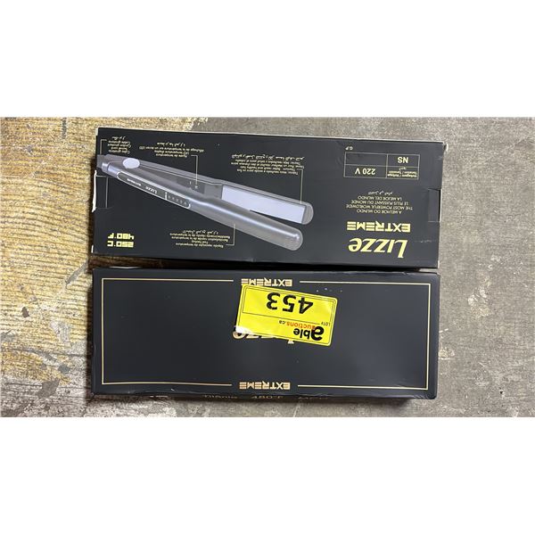 *NEW IN BOX* (2) LIZZE EXTREME FLAT IRONS - UP TO 250C/480F