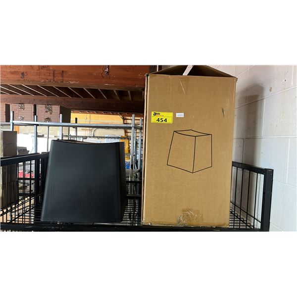 *NEW IN BOX* (4) BLACK PLASTIC "ENTER" KEY NOVELTY STOOLS: APPROX. 16"T" X 16"D X 15"W