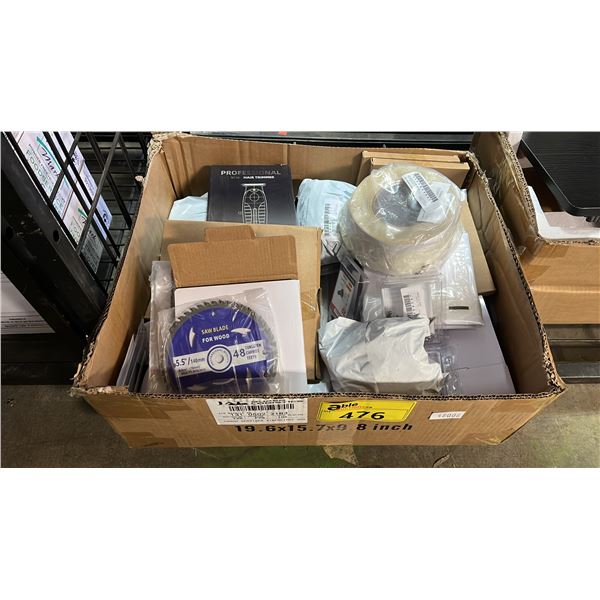*NEW* BOX OF HAIR TRIMMERS, SAW BLADES, SOCKET HEAD CAP SCREWS & MORE