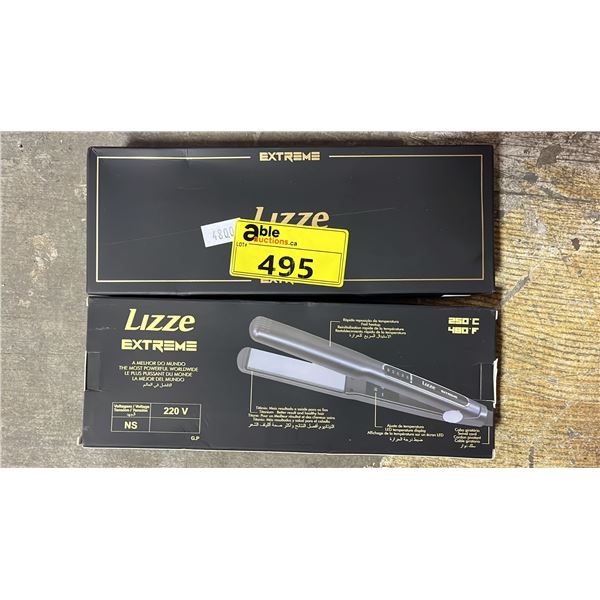 *NEW IN BOX* (2) LIZZE EXTREME FLAT IRONS - UP TO 250C/480F