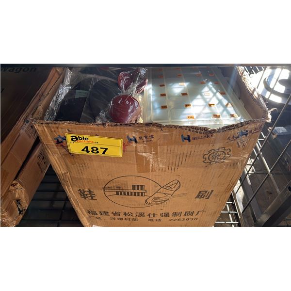 *NEW* BOX OF RUBBER SHOE HEELS & LEATHER HALF INSOLES