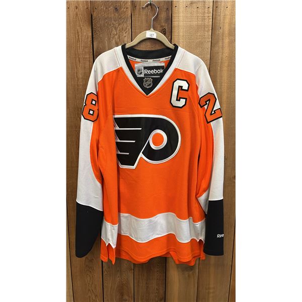 REEBOK PHILADELPHIA FLYERS CLAUDE GIROUX JERSEY SIZE XL