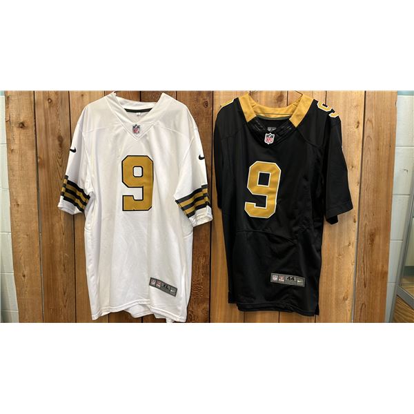 (2) NIKE NEW ORLEANS SAINTS DREW BREES JERSEYS SIZE 44 & SIZE XL