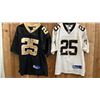 Image 1 : (2) REEBOK PLAYERS NEW ORLEANS SAINTS REGGIE BUSH JERSEYS SIZE 48