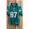 Image 4 : (4) ASSORTED FOOTBALL JERSEYS INCLUDING; TIM TEBOW, RUSSELL WILSON, BRENT CELEK & BEN ROETHLISBERGER