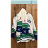 Image 4 : (3) ASSORTED VANCOUVER CANUCKS HOCKEY JERSEYS INCLUDING; CCM ROBERTO LUONGO SIZE XL, REEBOK CCM