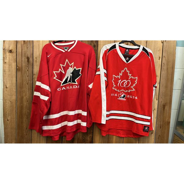 SOGO TEAM CANADA JERSEY SIZE L & NIKE TEAM CANADA JERSEY SIZE XL