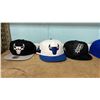 Image 5 : SHELF OF ASSORTED HATS INCLUDING; CHICAGO BULLS, PHILADELPHIA 76ERS, SAN ANTONIO SPURS & MORE