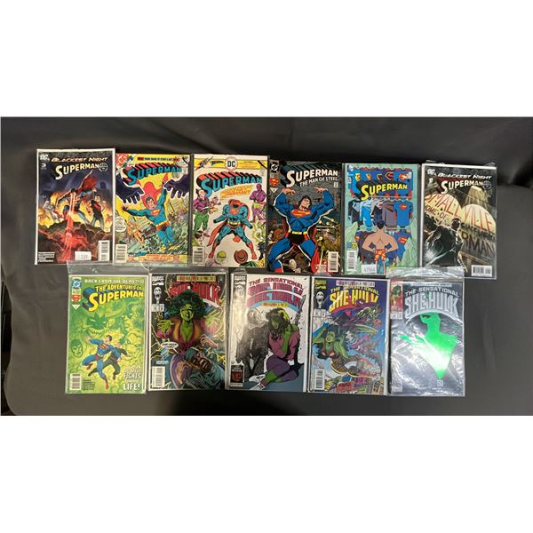 (11) ASSORTED DC SUPERMAN COMIC BOOKS