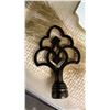 Image 2 : TABLE LAMP 12" TALL: HAND MADE IN TURKEY WITH EUROPEAN PLUG: *FINIAL NEEDS TO BE REATTACHED*