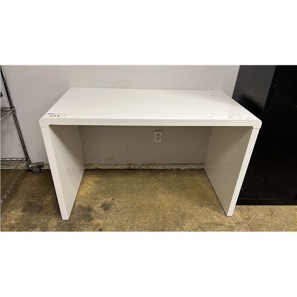 WHITE DESK: APPROX. 47"W X 30"T X 24"D