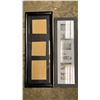 Image 3 : 61" LONG UPHOLSTERED BENCH & (2) MATTED COLLAGE FRAMES