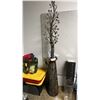 Image 1 : LARGE METAL LED LIT DECORATIVE TREE: APPROX. 84" TALL