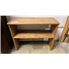 Image 1 : PINE SHOE STORAGE SHELF: APPROX. 31.5"W X 26"T X 12"D