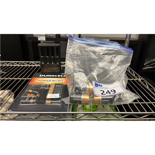 BATTERY CHARGER, DURACELL AAA BATTERIES & DURACELL D CELL BATTERIES