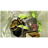Image 3 : CLEAR TOTE & BAG OF ASSORTED TIE-DOWN STRAPS
