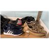 Image 3 : SHELF OF ASSORTED SHOES: ASSORTED SIZES, COLOURS & STYLES - *SOME SINGLE SHOES*