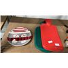 Image 2 : CHRISTMAS PLATE, (2) HOT WATER BOTTLES, OIL FILTERS, MINI CELL PHONE TRIPOD & ANOVA VACUUM SEALER