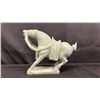 Image 2 : (2) CHINESE CARVED JADE HORSE FIGURINES: 5"W X 4"T X 2"D