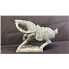 Image 3 : (2) CHINESE CARVED JADE HORSE FIGURINES: 5"W X 4"T X 2"D