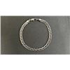 Image 1 : *NEW* PLATINUM PLATED 6MM CUBAN LINK BRACELET; 7.5" LONG