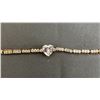 Image 1 : *NEW* 18K GOLD PLATED  4CT HEART CUT SIMULATED DIAMOND (CZ) BRACELET: ADJUSTABLE 6.75"-7.5" LONG