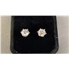 Image 1 : *NEW* STERLING SILVER SIMULATED DIAMOND (CZ) STUD EARRINGS (2CT EACH)