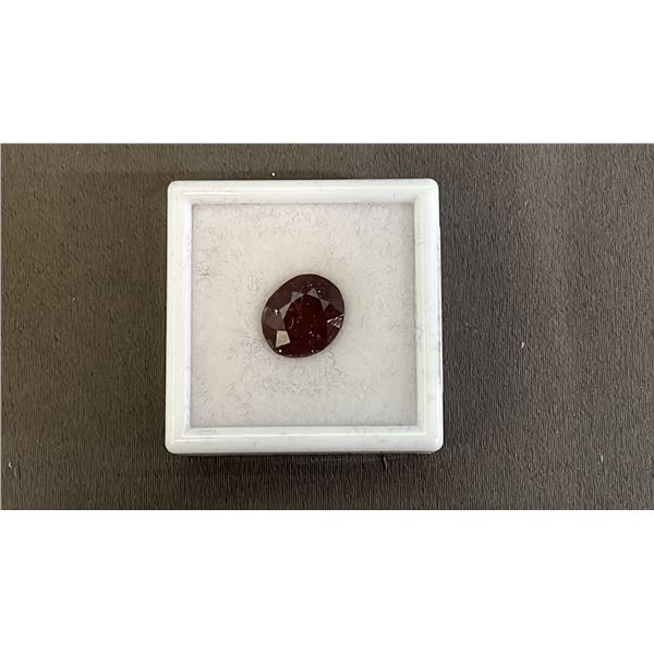 8.1 CT OVAL CUT NATURAL RUBY: 11.5MM X 13.6MM
