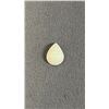 Image 2 : 1.5 CT PEAR CABOCHON CUT NATURAL WHITE FIRE OPAL: 7.9MM X 10.1MM