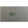 Image 2 : PAIR OF 1 CT OVAL CUT UNTREATED NATURAL EMERALDS: 4.1MM X 6MM & 4.4MM X 5.7MM