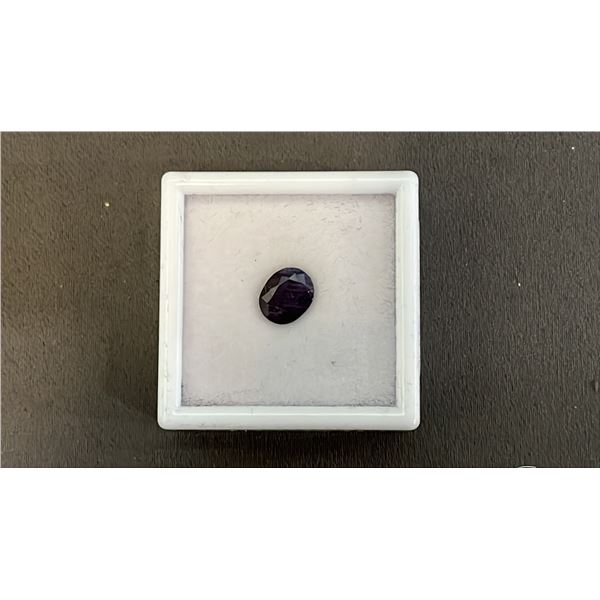 3.1 CT OVAL CUT HEAT TREATED NATURAL BLUE SAPPHIRE: 7.7MM X 9.4MM
