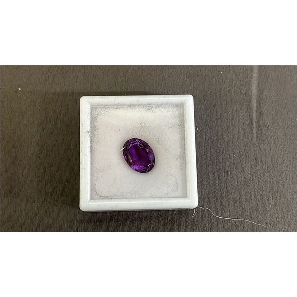 7.2CT OVAL CUT AMETHYST: 10.2MM X 13.6MM