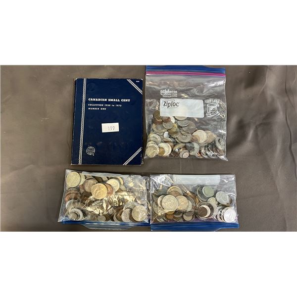 COLLECTION OF ASSORTED CANADIAN & INTERNATIONAL COINS