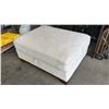 Image 2 : FABRIC GAS LIFT STORAGE OTTOMAN WITH CUSHION (SOME CLEANING REQUIRED)
