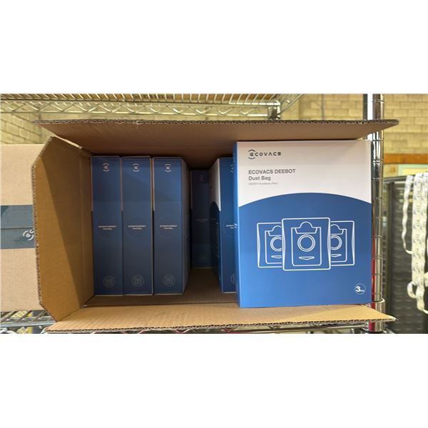 *NEW IN BOX* (16) ECOVACS DEEBOT X1/X1 PLUS/T10/T10 PLUS SERIES 3-PC DUST BAGS