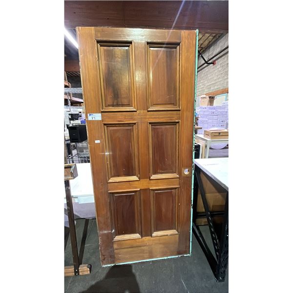 WOOD DOOR 36" X 82"