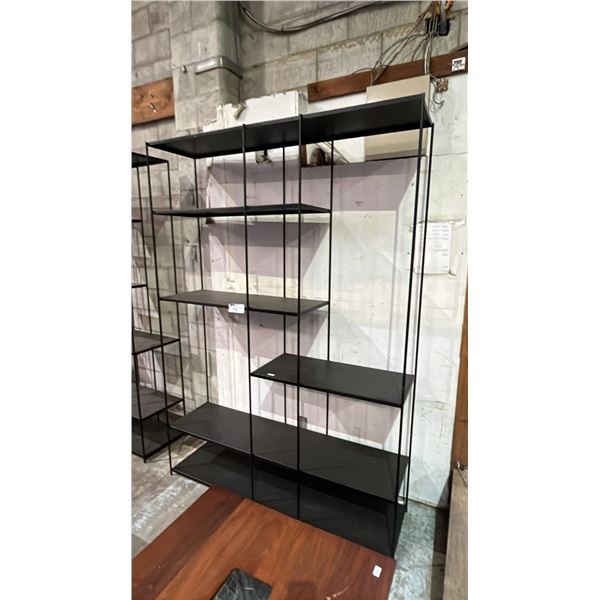 METAL BOOKSHELF 60" X 16" X 85"