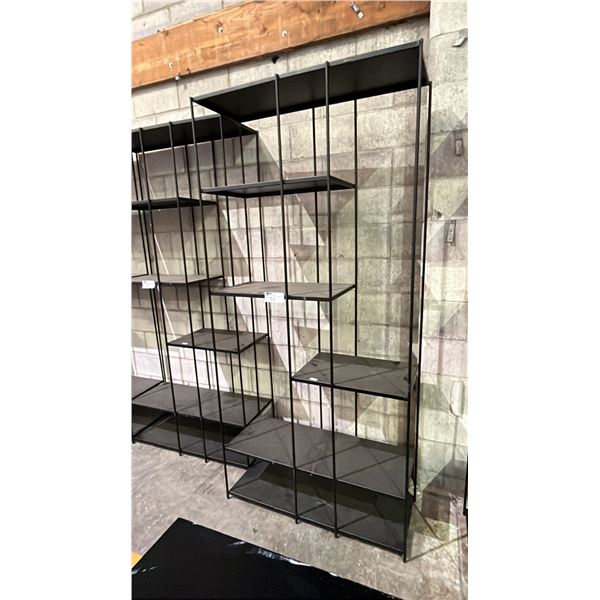 METAL BOOKSHELF 39.5" X 16" X 85"