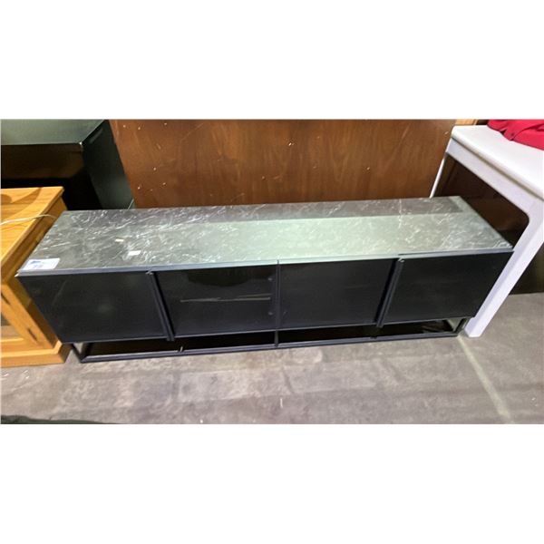 MODERN 4-DOOR ENTERTAINMENT CONSOLE TABLE 71" X 17" X 22"