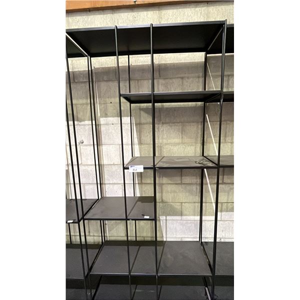 METAL BOOKSHELF 39.5" X 16" X 85"