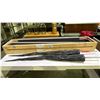 Image 1 : PAIR OF ALIEN LEG PROPS (64"L) WITH CRATE