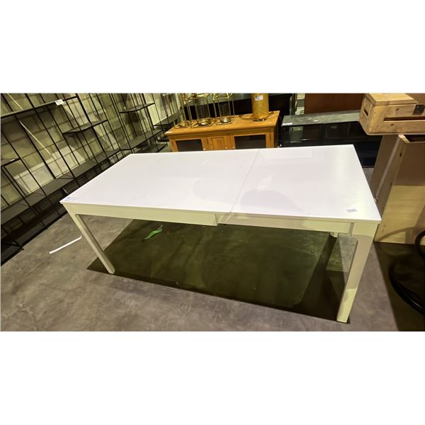 DINING TABLE (47" X 31.5" X 29.5") WITH PULL-OUT LEAF 23.5"W