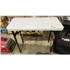 Image 1 : SMALL FOLDING TABLE: 34"W X 30"T X 15.75"D