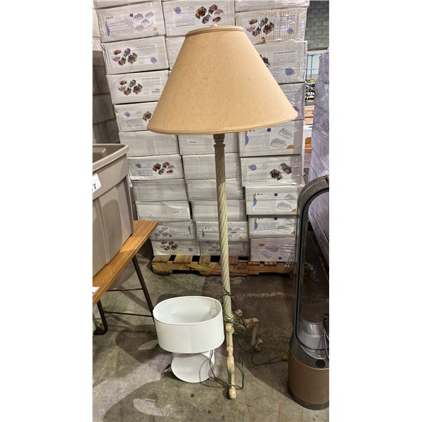 FLOOR LAMP WITH SHADE & DESK LAMP WITH SHADE
