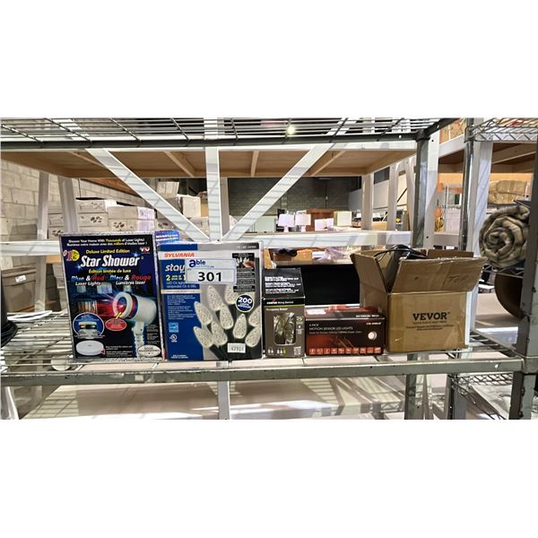 VIVOR ROLLING SIGNAGE, MOTION SENSOR LED LIGHTS, MICRO LED STRING LIGHTS, LASER LIGHT PROJECTOR &